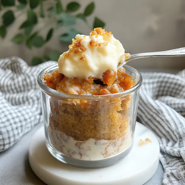 Best Carrot Mug Cake: Easy, Single-Serve, and Super Moist Dessert 4 cooked carrot mug cake in mug