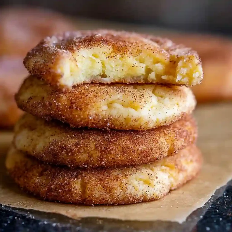 Irresistibly Soft Snickerdoodle Cookies with Cinnamon Sugar Magic 11 Stack of 3 snickerdoodle cookies with bite in top cookie